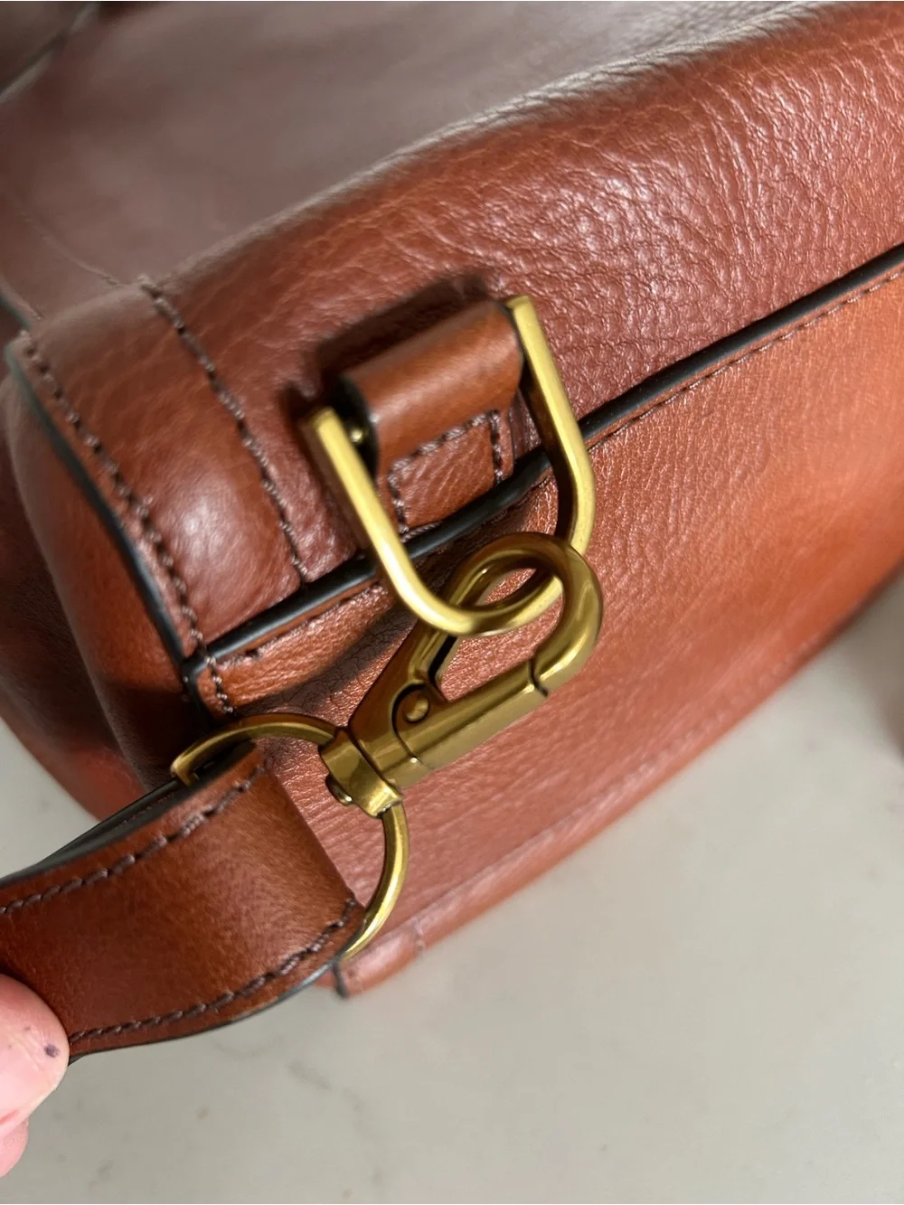 NWT Fossil Convertible Leather Parker Backpack